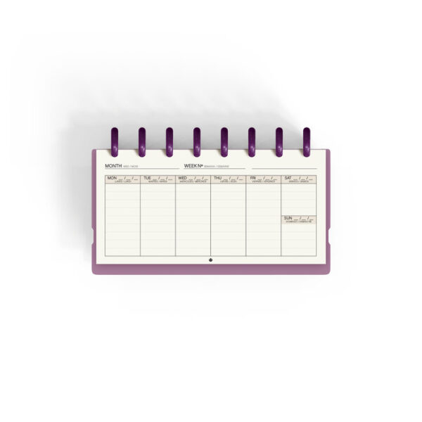 Planificador Ingeniox Semanal Burdeos No Fechado My Week: imagen 6