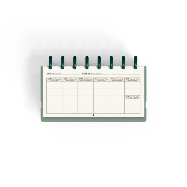 Planificador Ingeniox Semanal Verde No Fechado: imagen 6