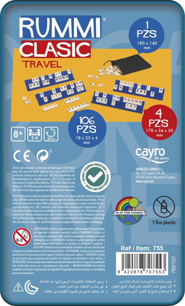 Rummiclasic Travel Metal Box: imagen 3