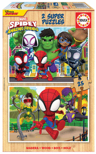 Puzzle Spidey His Amazing Friends 2x25 piezas