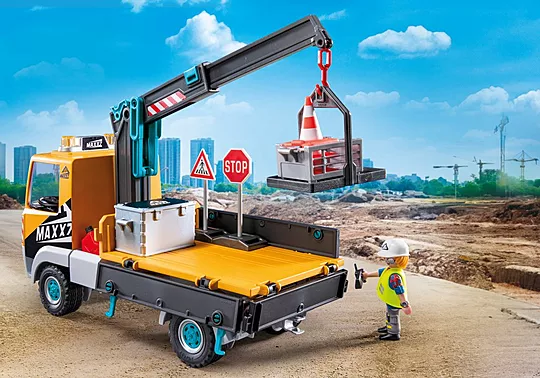 Camión de construcción con grúa (Playmobil 71750): imagen 5