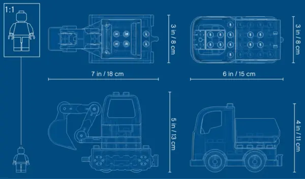 Camion Y Excavadora Con Orugas (Lego 10931): imagen 3