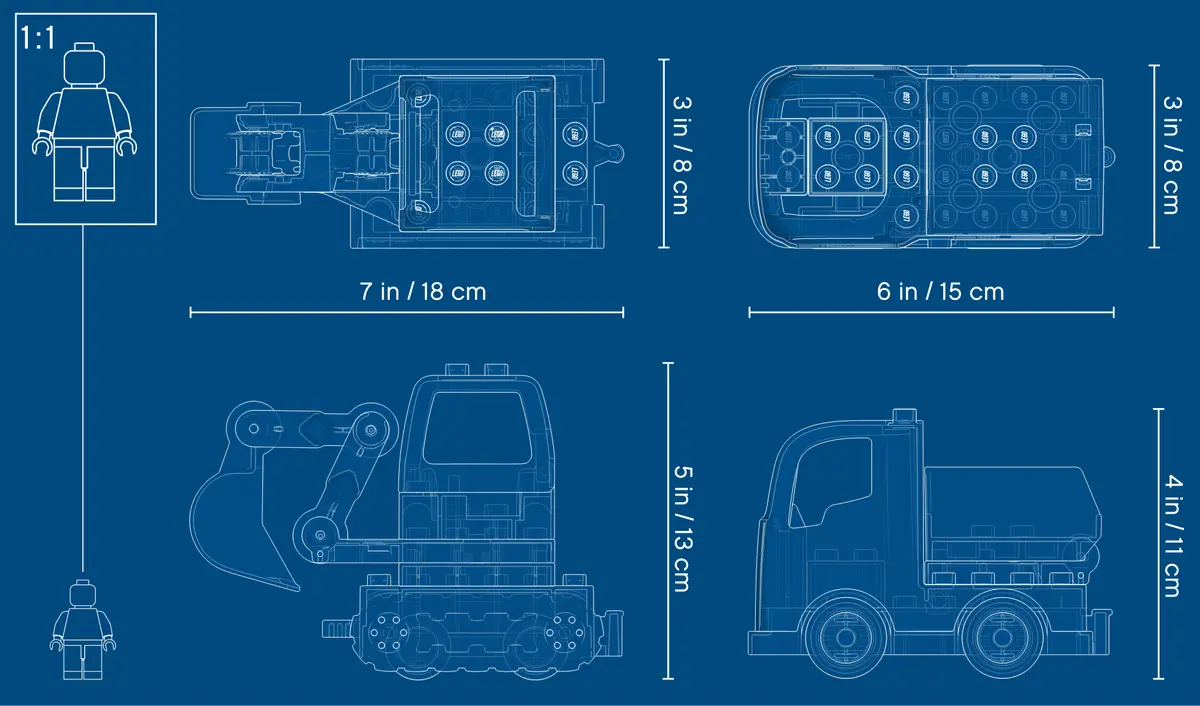 Camion Y Excavadora Con Orugas (Lego 10931): imagen 3