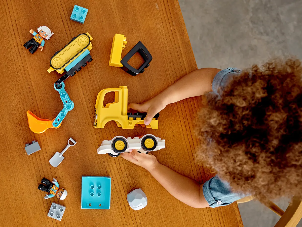 Camion Y Excavadora Con Orugas (Lego 10931): imagen 6