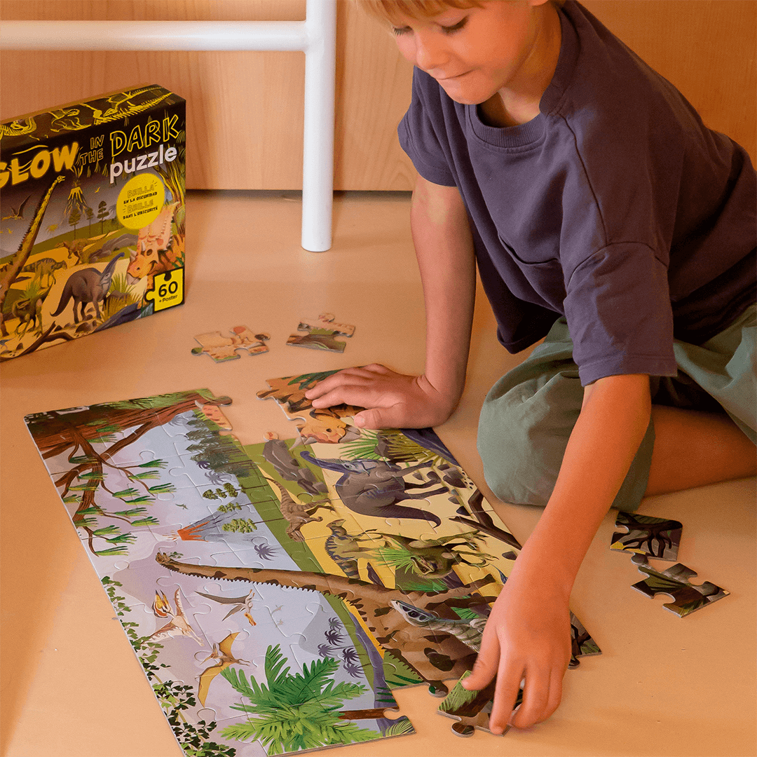 Puzzle Infantil Brilla En La Oscuridad Dinosaurios: imagen 3