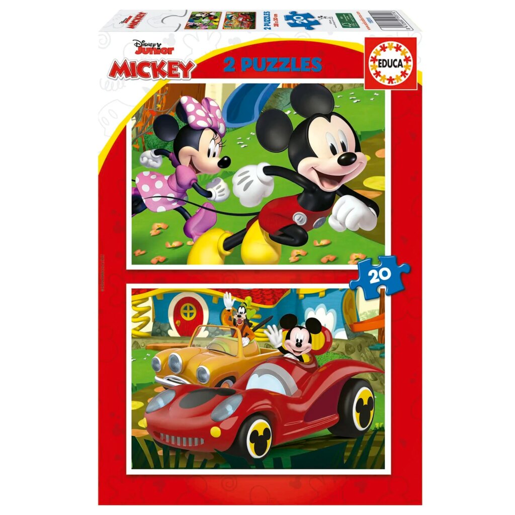 Puzzle Mickey Mouse Fun House 2x20 piezas
