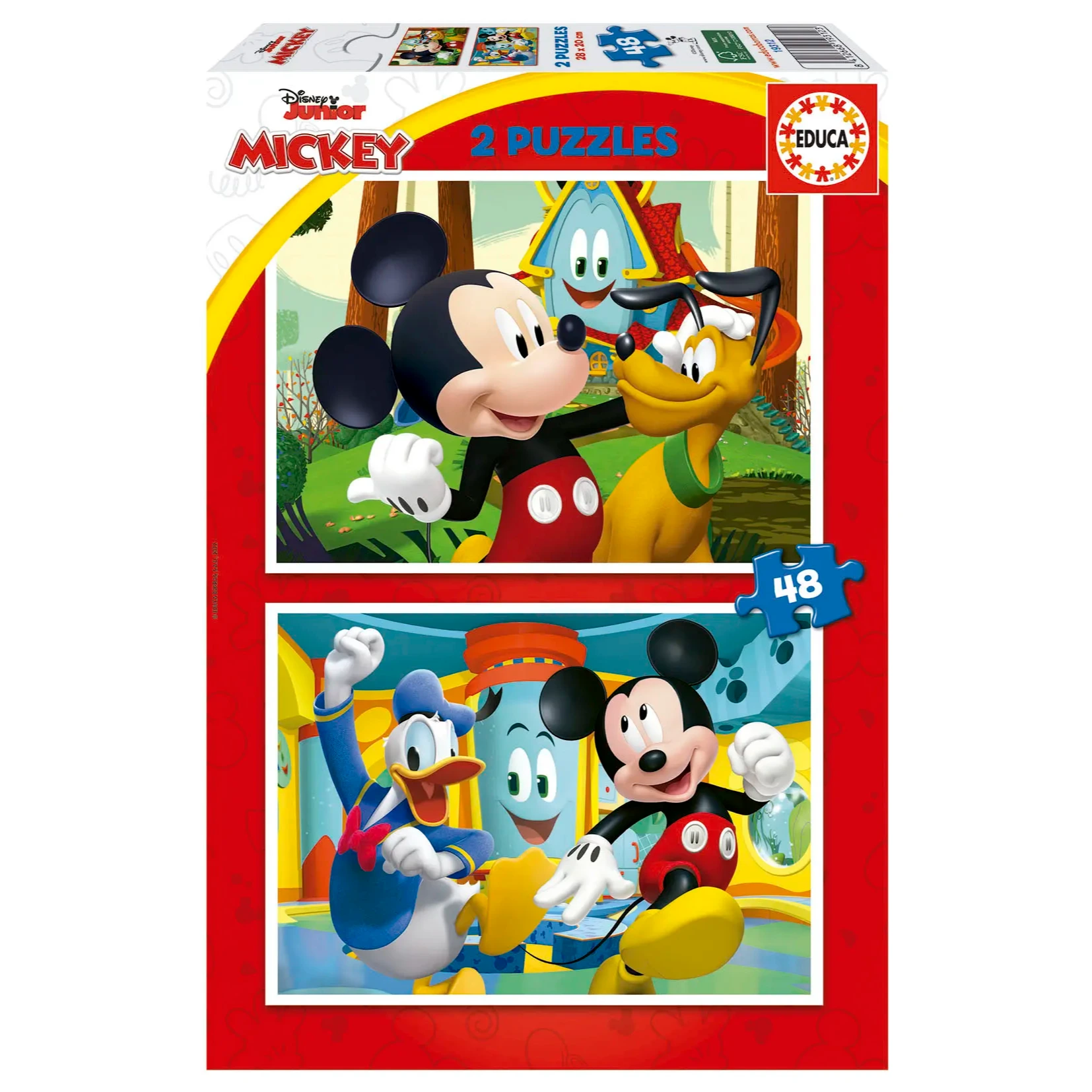Puzzle Mickey Mouse Fun House 2x48 piezas: imagen 1