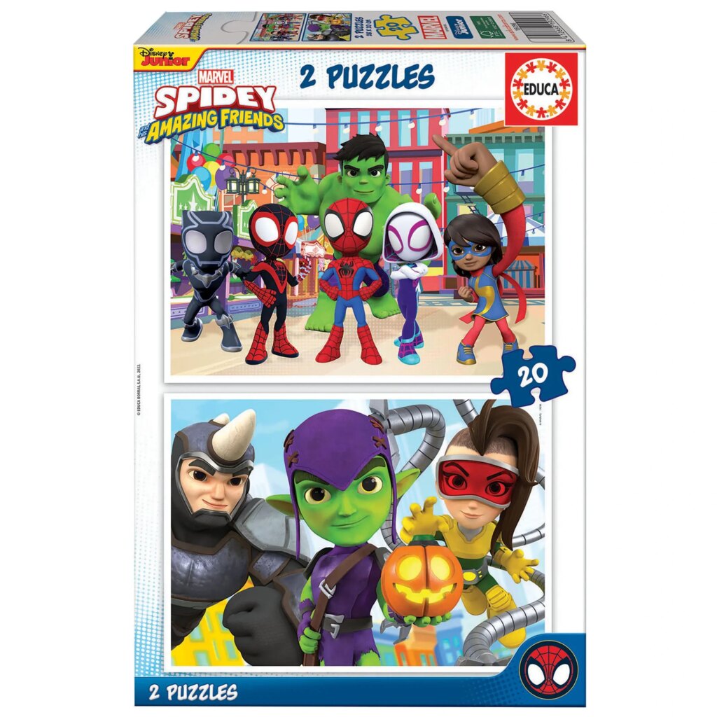 Puzzle Spidey Amazing Friends 2x20 piezas