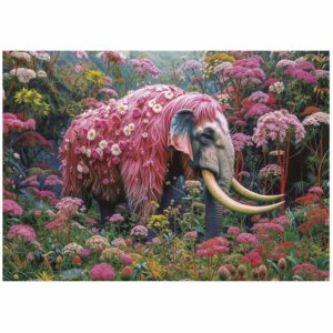 Puzzle Elefante Floral 1000 Piezas: imagen 2