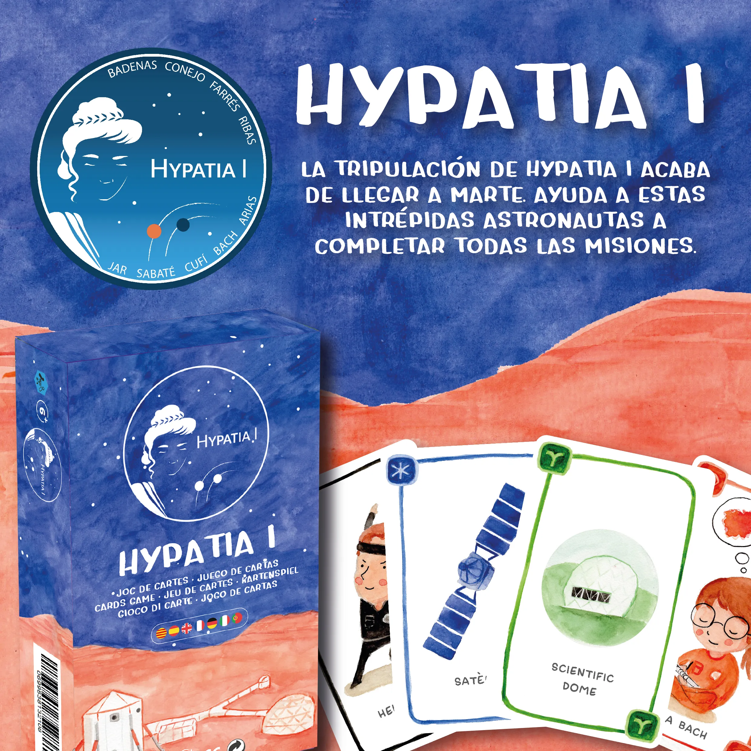 Hypatia I – El Juego de Cartas de las Astronautas de Marte: imagen 2