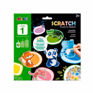 Lámina Scratch Animales Nivel 1 Avenir Multicolor