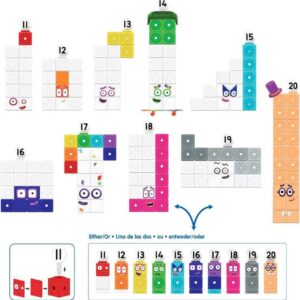 Mathlink Cubes Numberblocks 11-20 Activity Set: imagen 5