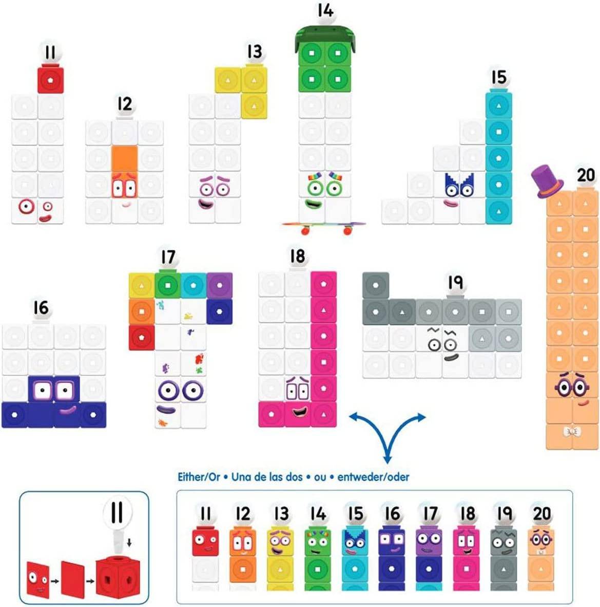Mathlink Cubes Numberblocks 11-20 Activity Set: imagen 5