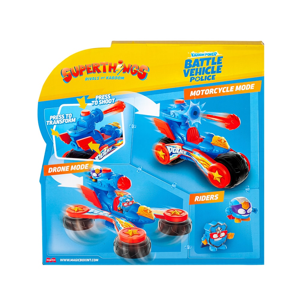 Superthings - Kazoom Power Warrios Battle Vehicles: Police: imagen 5